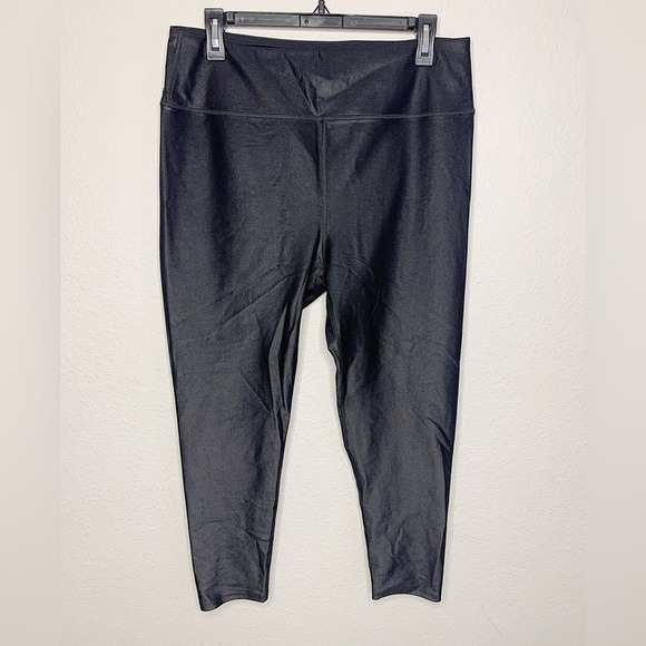 Noli Athletic Brazilian Lycra Fabric Liquid Legging in Black Gloss Size XXL $98 - Picture 4 of 7